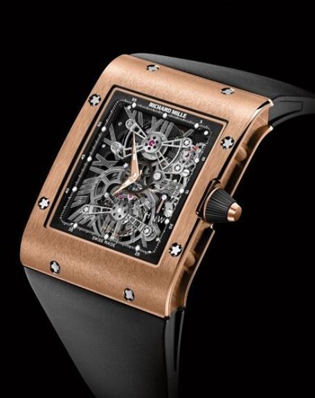 Replica Richard Mille RM 017 Manual Winding Tourbillon Extra Flat Rose Gold Watch